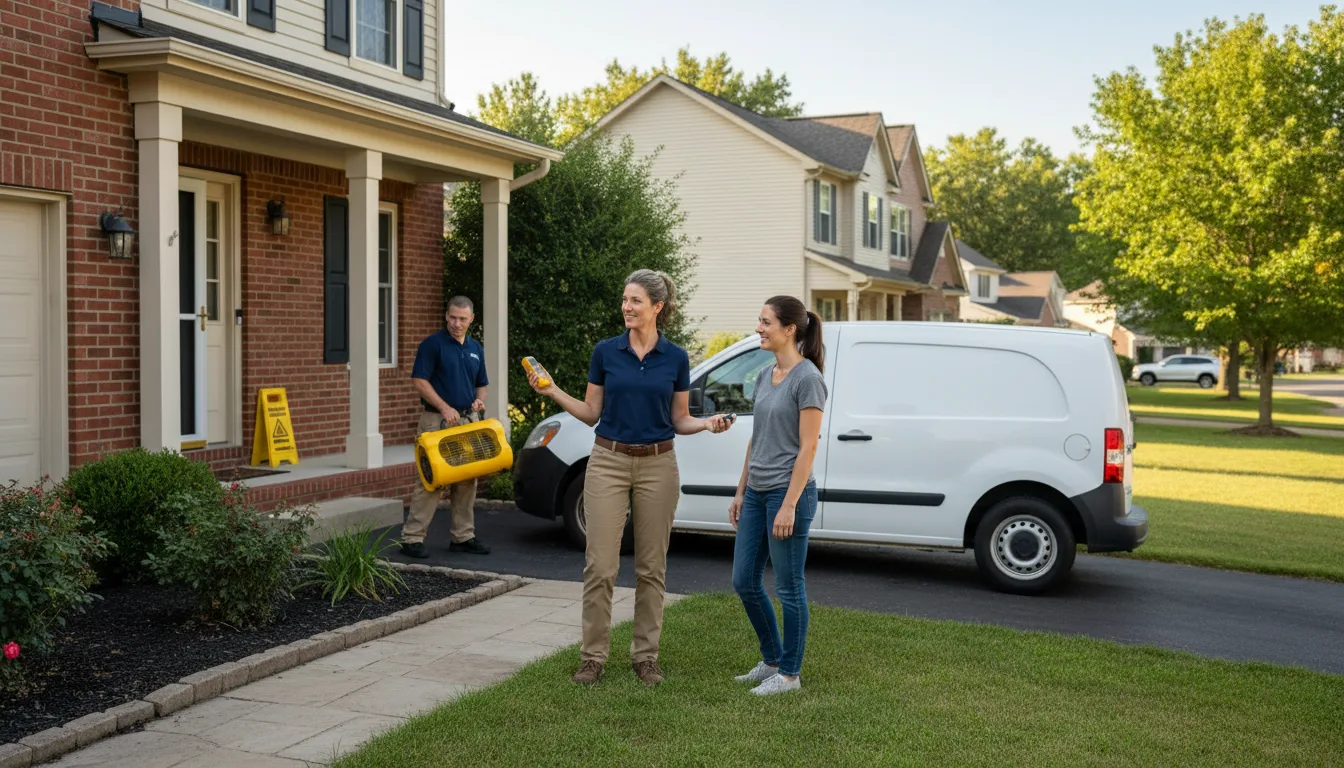 Residential water damage restoration in North Street, MI